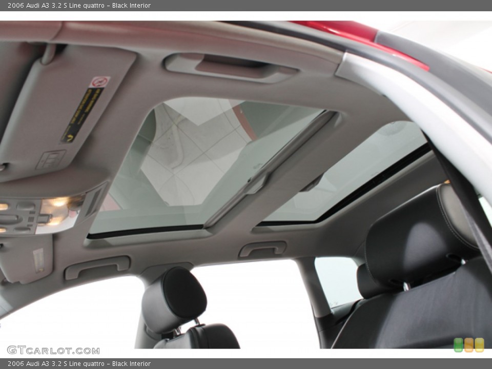 Black Interior Sunroof for the 2006 Audi A3 3.2 S Line quattro #76330451