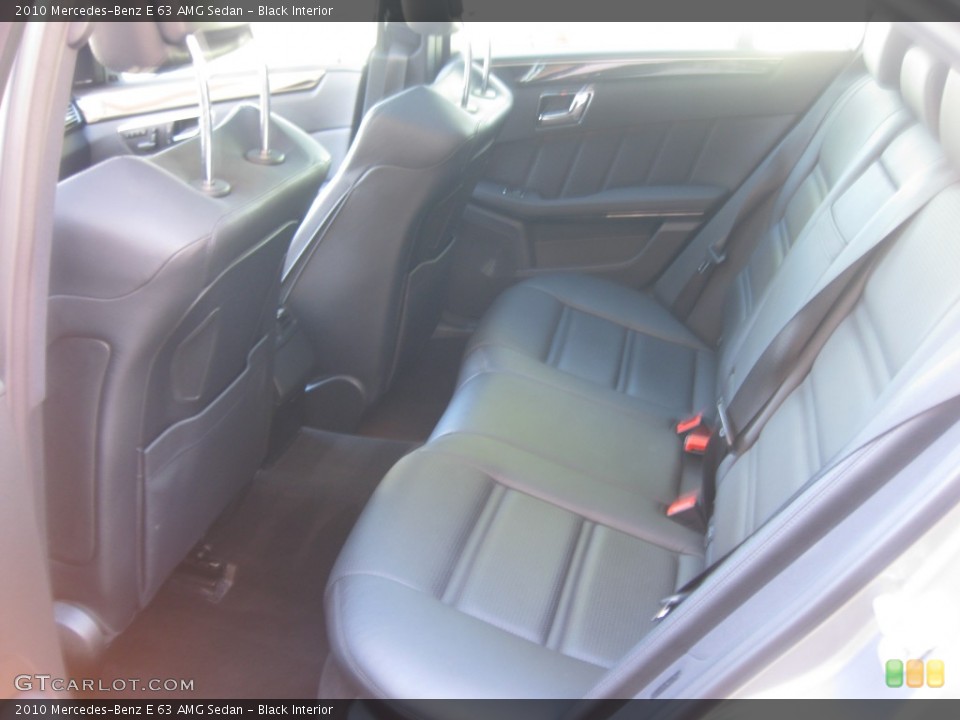 Black Interior Rear Seat for the 2010 Mercedes-Benz E 63 AMG Sedan #76330565