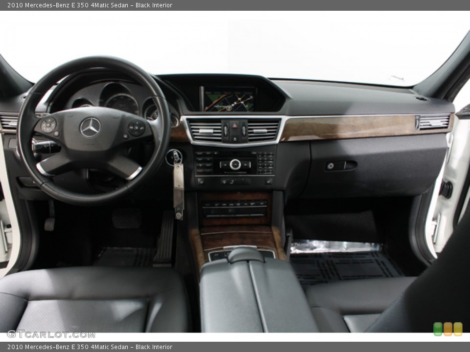 Black Interior Dashboard for the 2010 Mercedes-Benz E 350 4Matic Sedan #76330664