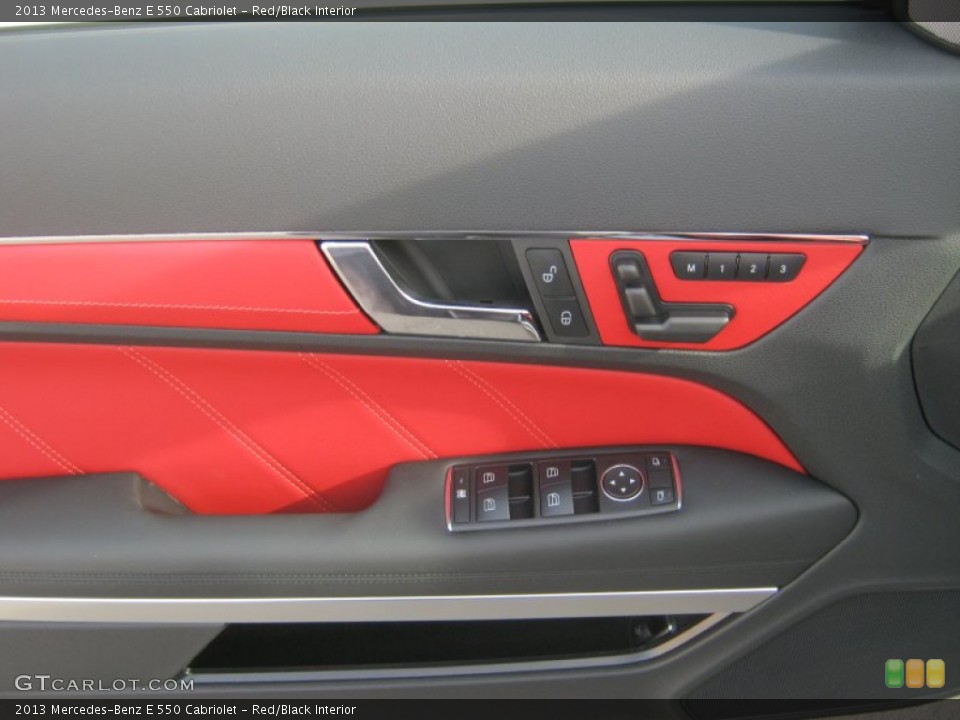 Red/Black Interior Door Panel for the 2013 Mercedes-Benz E 550 Cabriolet #76331726