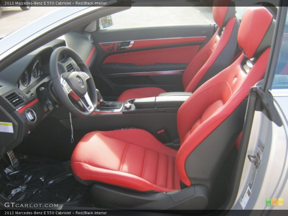 Red/Black Interior Photo for the 2013 Mercedes-Benz E 550 Cabriolet #76331729