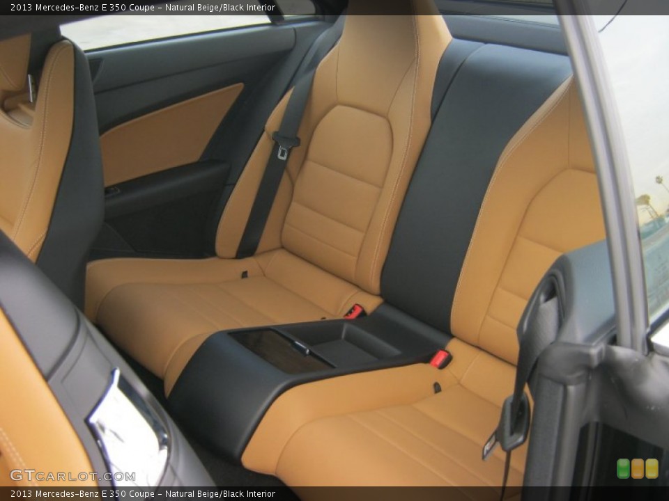 Natural Beige/Black Interior Rear Seat for the 2013 Mercedes-Benz E 350 Coupe #76331771