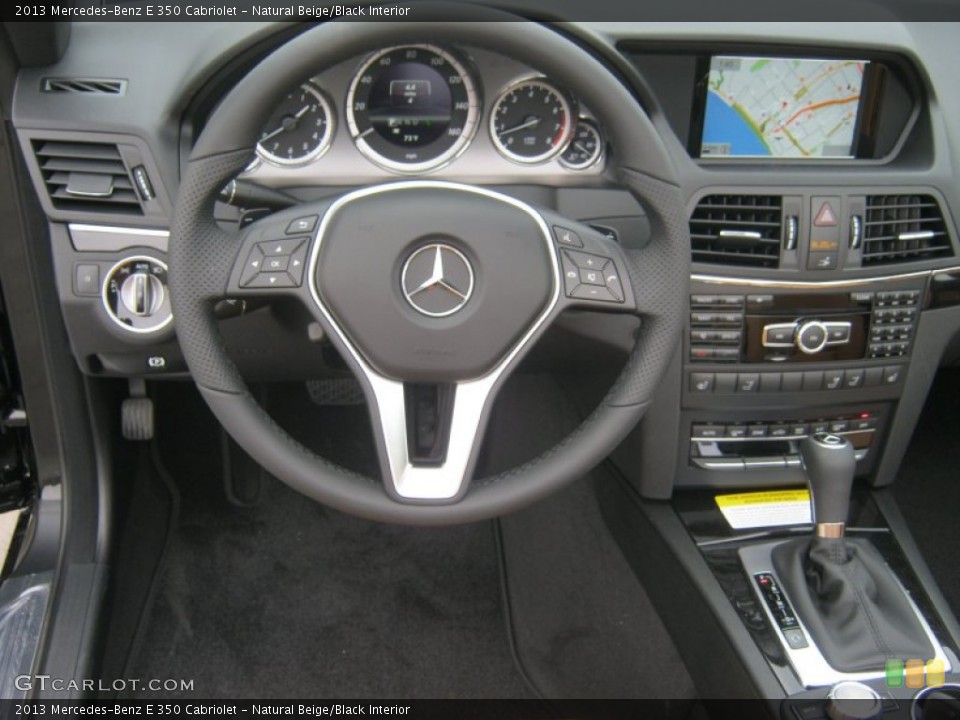 Natural Beige/Black Interior Dashboard for the 2013 Mercedes-Benz E 350 Cabriolet #76331801