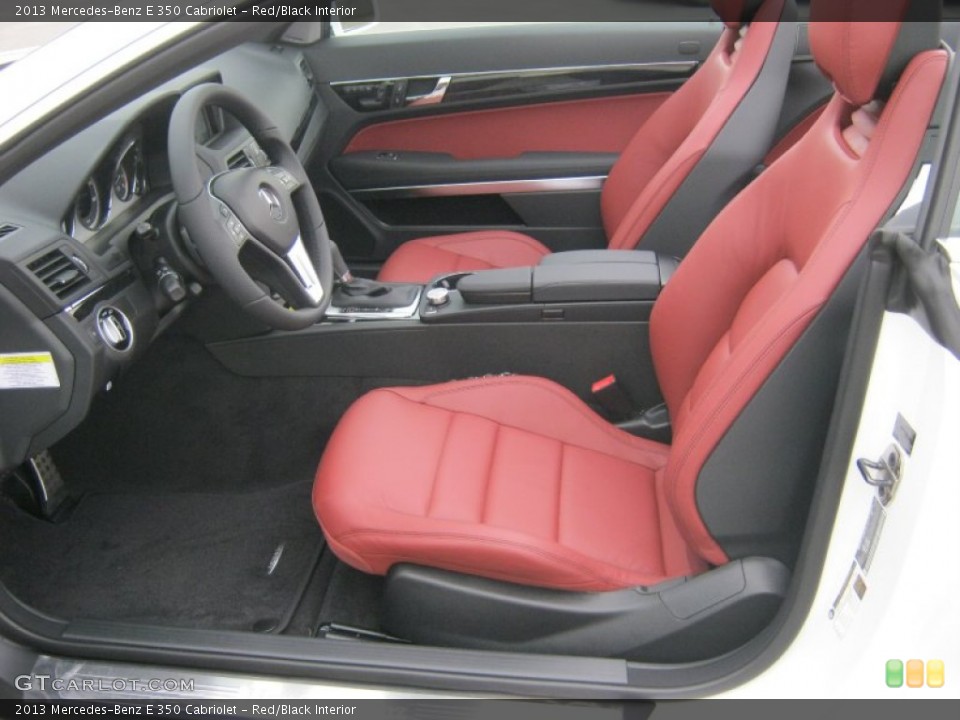 Red/Black Interior Front Seat for the 2013 Mercedes-Benz E 350 Cabriolet #76331828