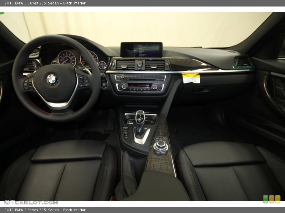 Black Interior Dashboard for the 2013 BMW 3 Series 335i Sedan #76333825