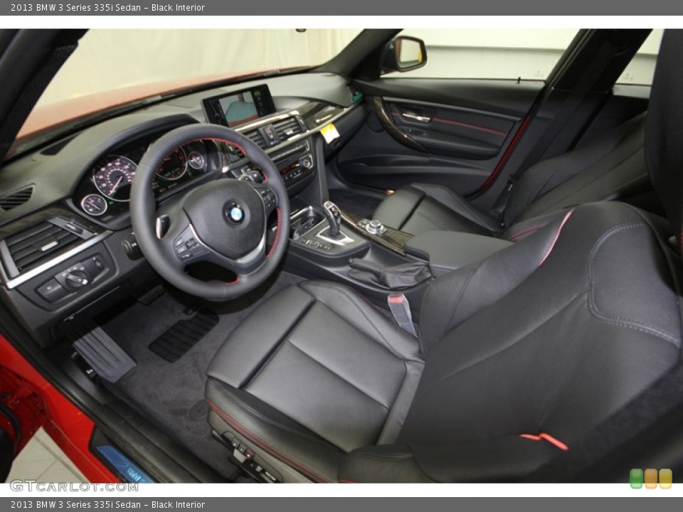 Black Interior Prime Interior for the 2013 BMW 3 Series 335i Sedan #76334047
