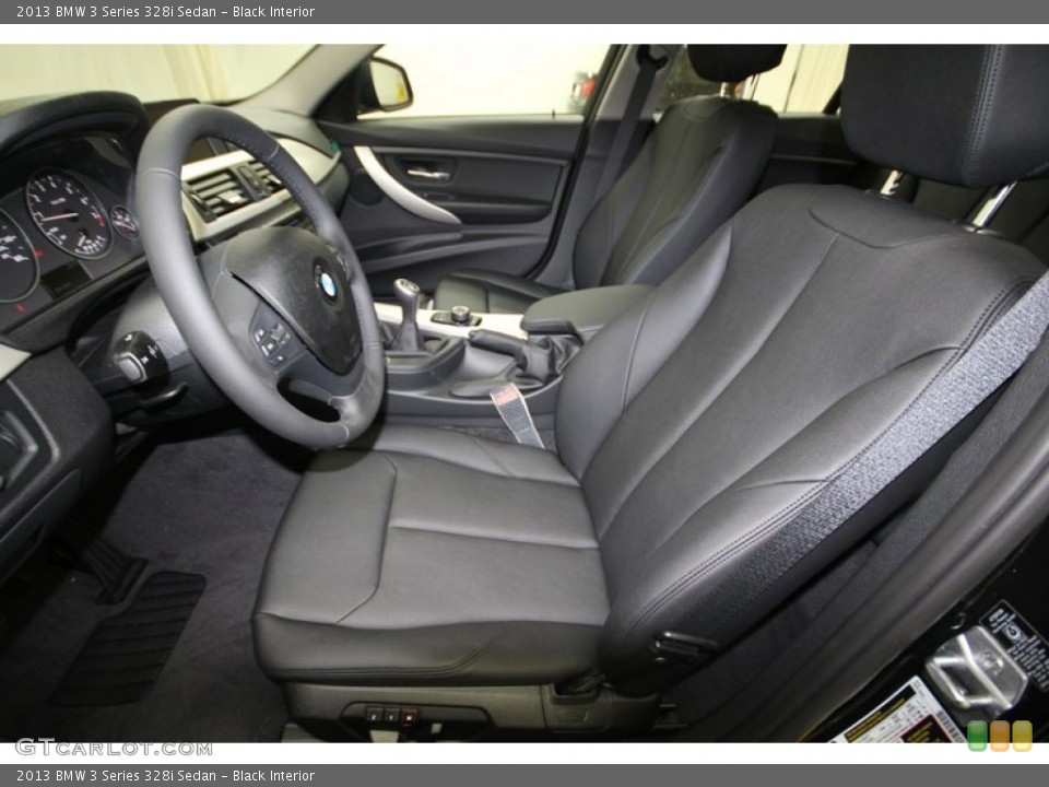 Black Interior Front Seat for the 2013 BMW 3 Series 328i Sedan #76335112