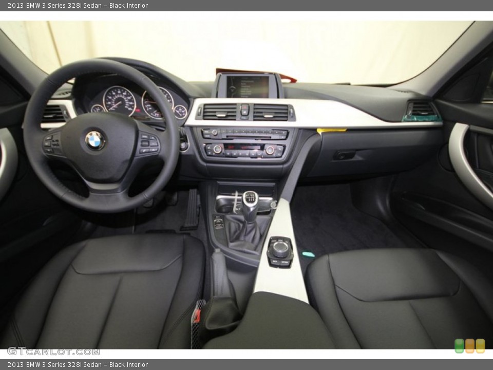 Black Interior Dashboard for the 2013 BMW 3 Series 328i Sedan #76335129