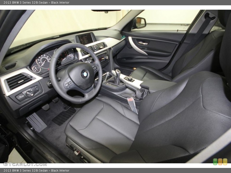 Black Interior Prime Interior for the 2013 BMW 3 Series 328i Sedan #76335261