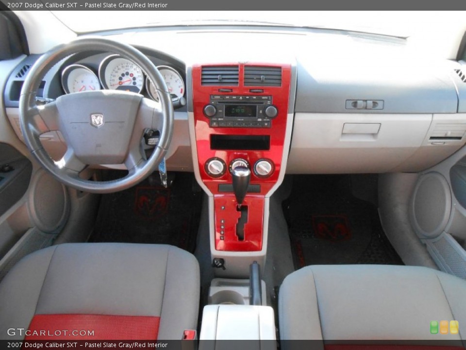 Pastel Slate Gray/Red Interior Dashboard for the 2007 Dodge Caliber SXT #76335472