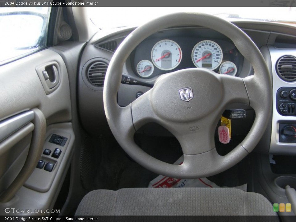Sandstone Interior Steering Wheel for the 2004 Dodge Stratus SXT Coupe #76335804