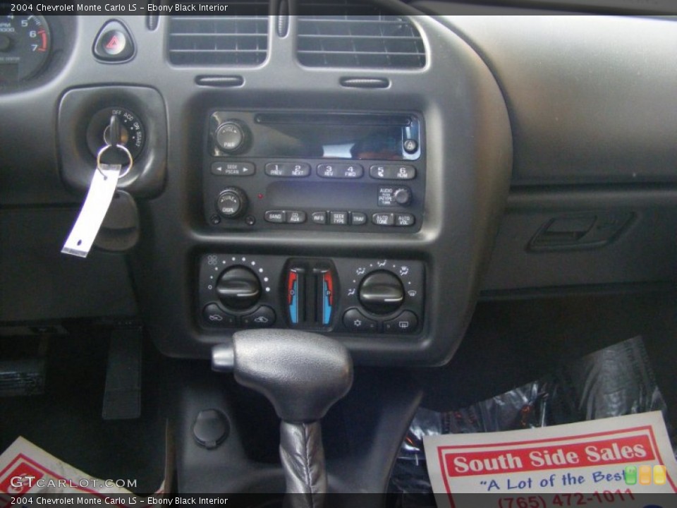 Ebony Black Interior Controls for the 2004 Chevrolet Monte Carlo LS #76336084