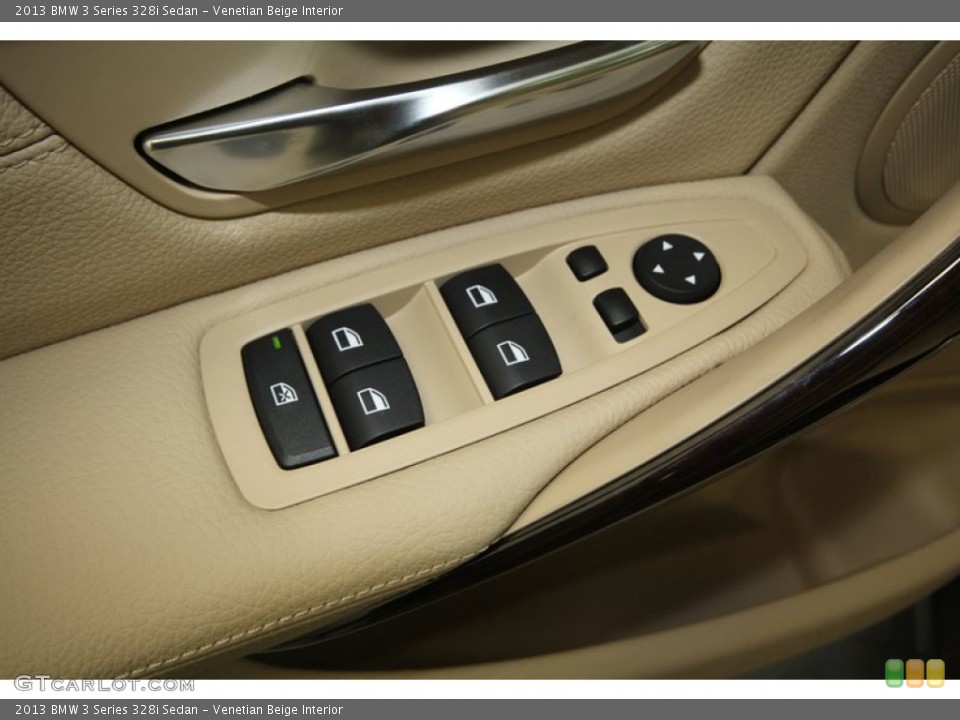 Venetian Beige Interior Controls for the 2013 BMW 3 Series 328i Sedan #76336423