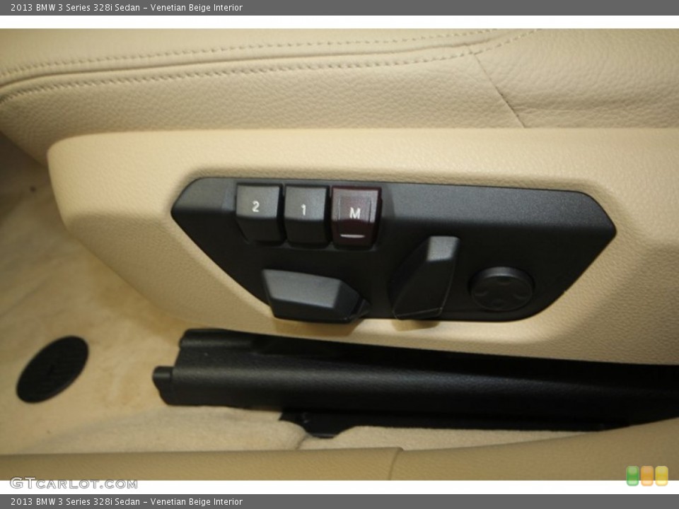 Venetian Beige Interior Controls for the 2013 BMW 3 Series 328i Sedan #76336442