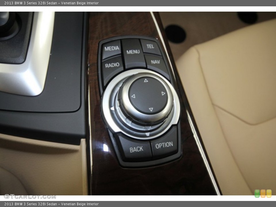 Venetian Beige Interior Controls for the 2013 BMW 3 Series 328i Sedan #76336526