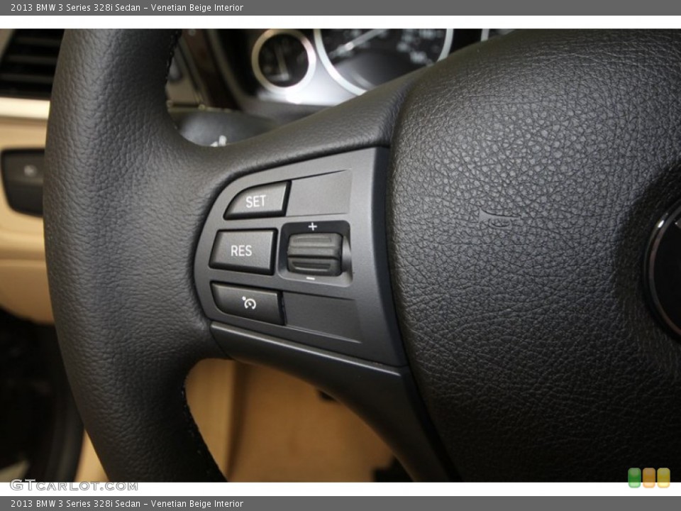 Venetian Beige Interior Controls for the 2013 BMW 3 Series 328i Sedan #76336600