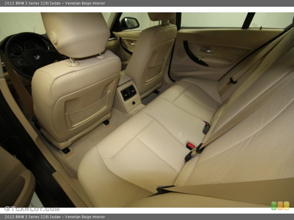 Venetian Beige Interior Rear Seat for the 2013 BMW 3 Series 328i Sedan #76336617