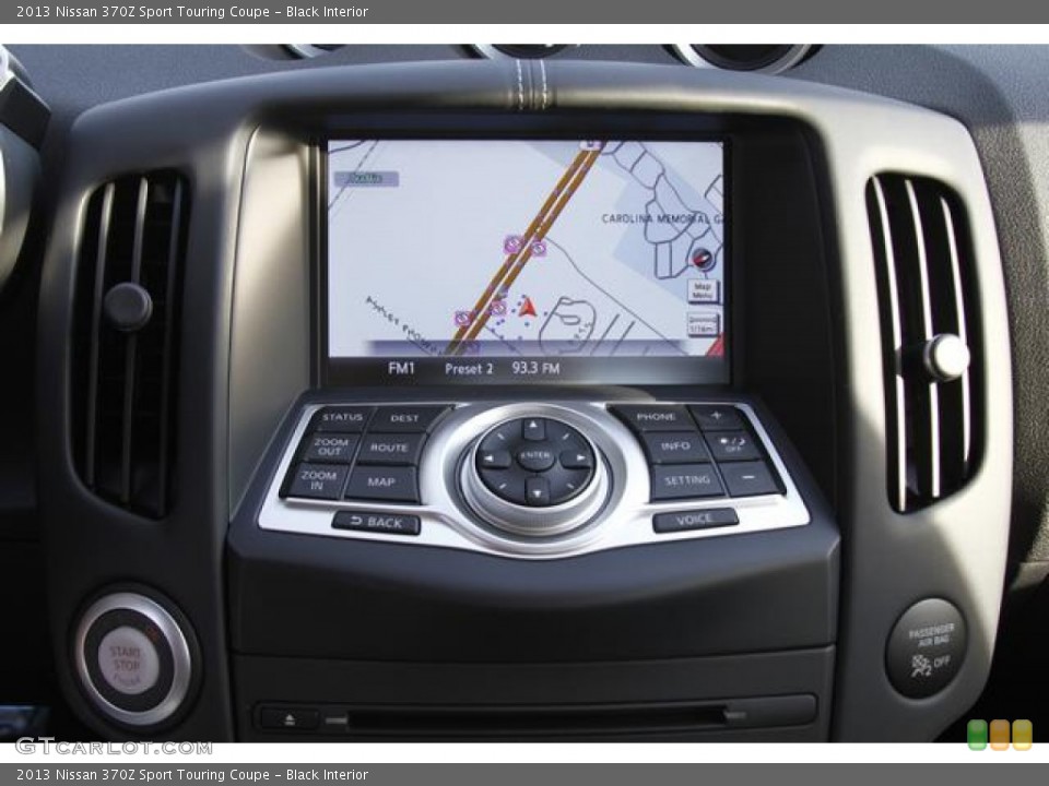 Black Interior Controls for the 2013 Nissan 370Z Sport Touring Coupe #76336783