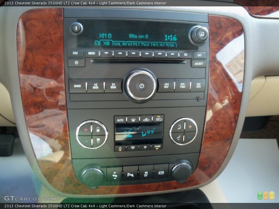 Light Cashmere/Dark Cashmere Interior Controls for the 2013 Chevrolet Silverado 3500HD LTZ Crew Cab 4x4 #76340002