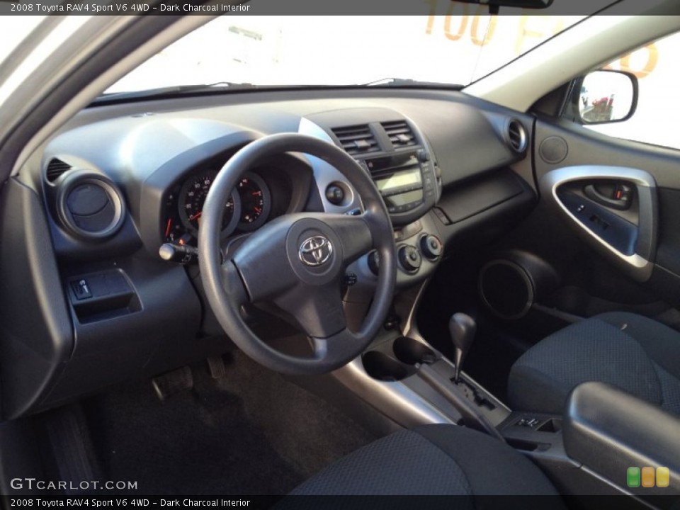 Dark Charcoal Interior Prime Interior for the 2008 Toyota RAV4 Sport V6 4WD #76341175