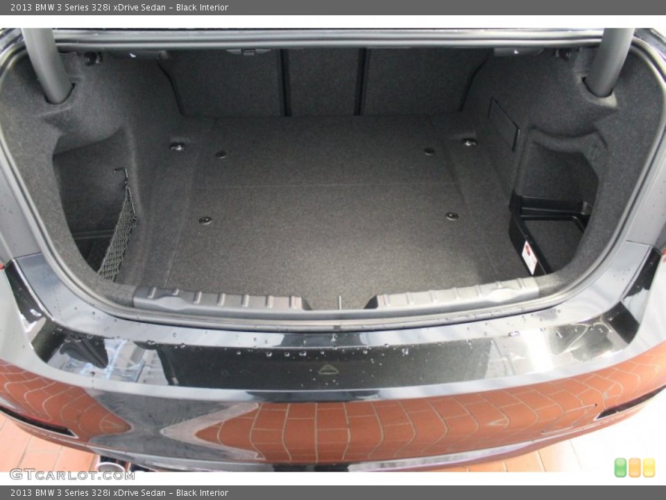 Black Interior Trunk for the 2013 BMW 3 Series 328i xDrive Sedan #76341616