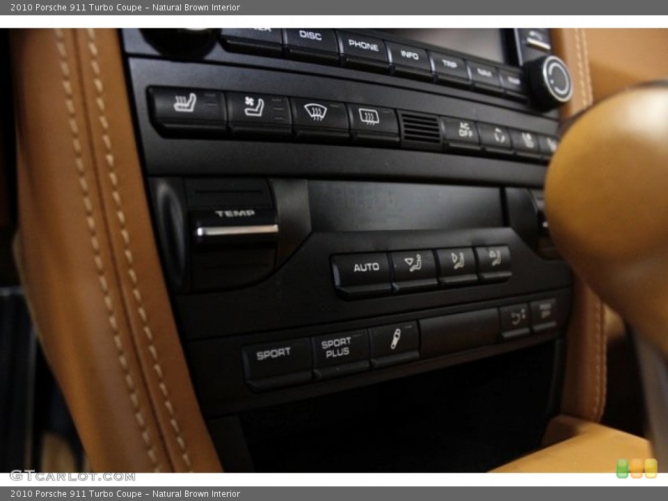 Natural Brown Interior Controls for the 2010 Porsche 911 Turbo Coupe #76342099