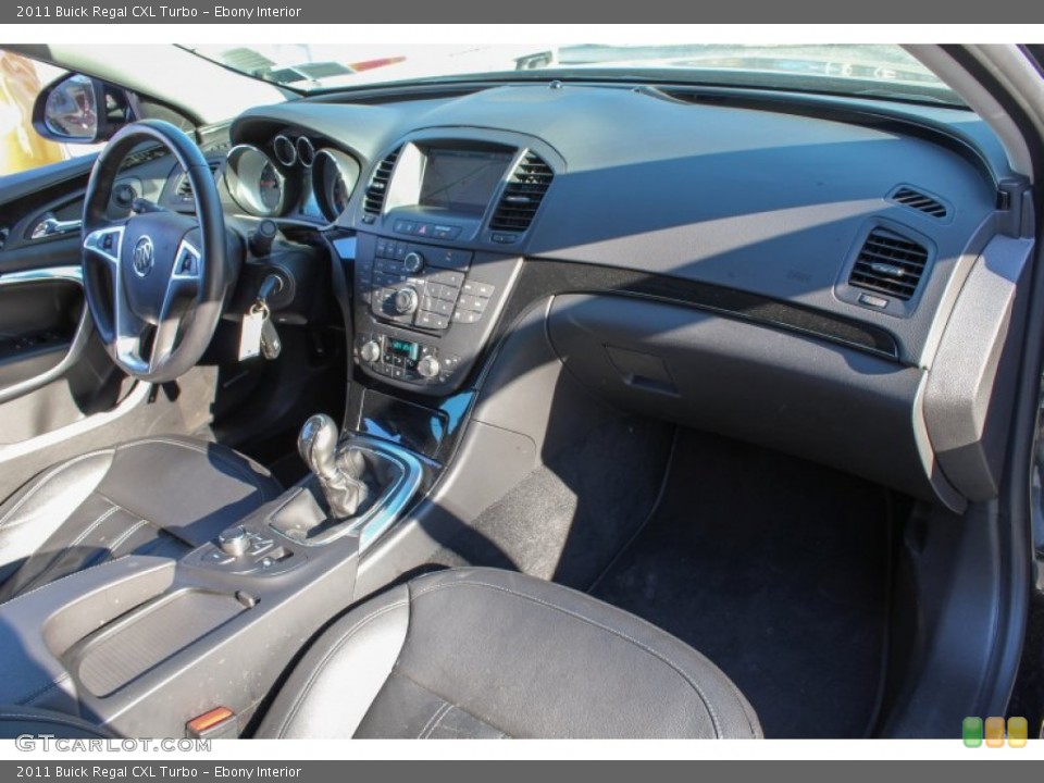 Ebony Interior Dashboard for the 2011 Buick Regal CXL Turbo #76342705