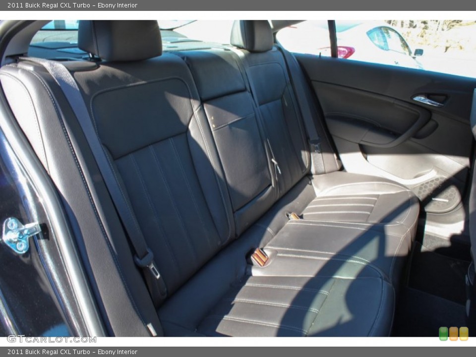 Ebony Interior Rear Seat for the 2011 Buick Regal CXL Turbo #76342735