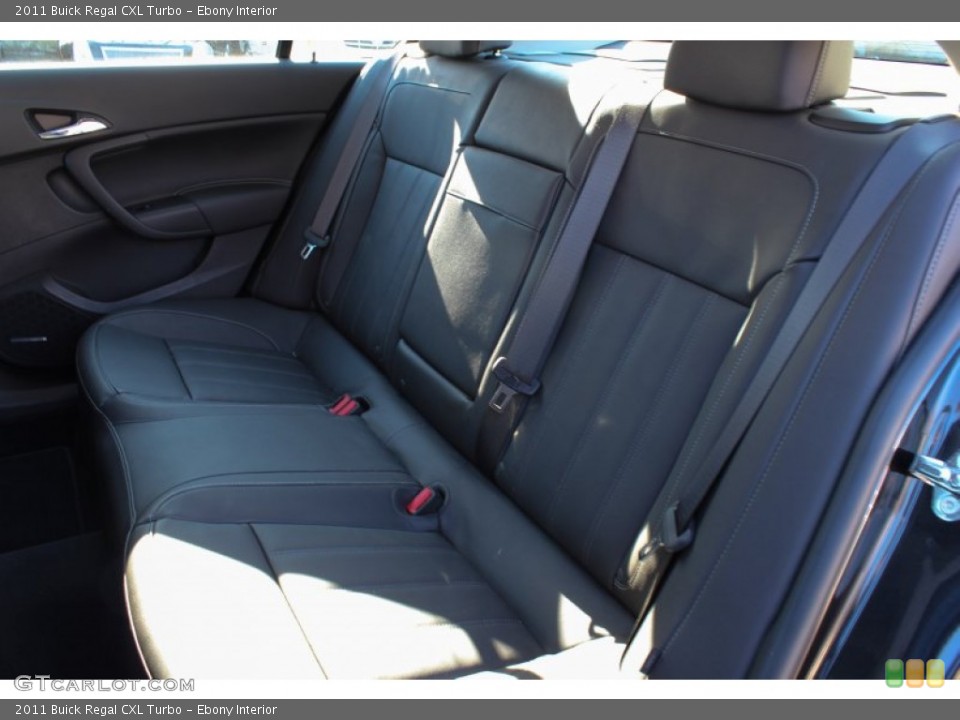 Ebony Interior Rear Seat for the 2011 Buick Regal CXL Turbo #76342778
