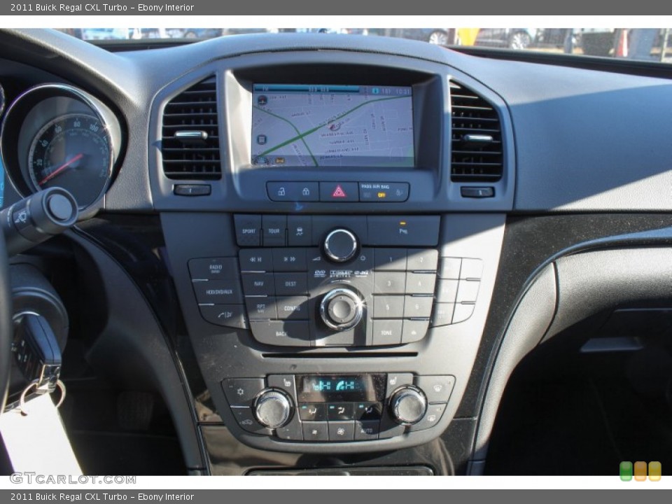 Ebony Interior Controls for the 2011 Buick Regal CXL Turbo #76342840