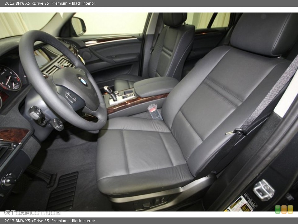 Black Interior Front Seat for the 2013 BMW X5 xDrive 35i Premium #76342881