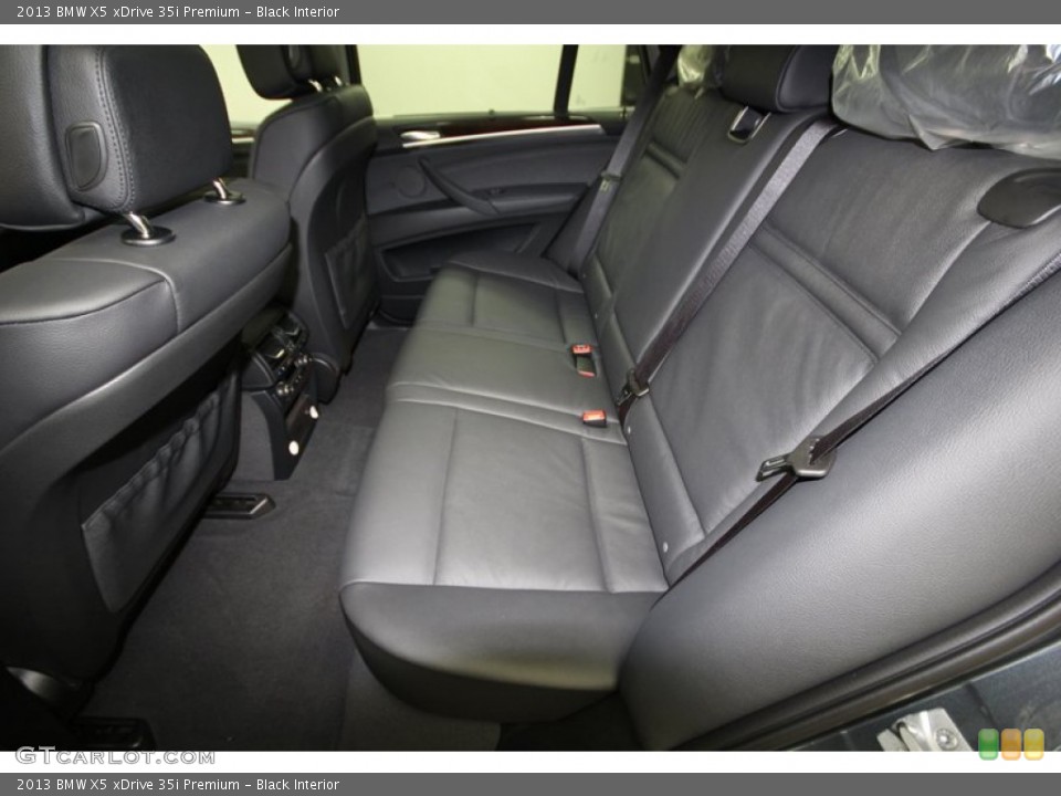 Black Interior Rear Seat for the 2013 BMW X5 xDrive 35i Premium #76343014