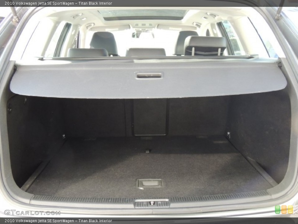 Titan Black Interior Trunk for the 2010 Volkswagen Jetta SE SportWagen #76343569