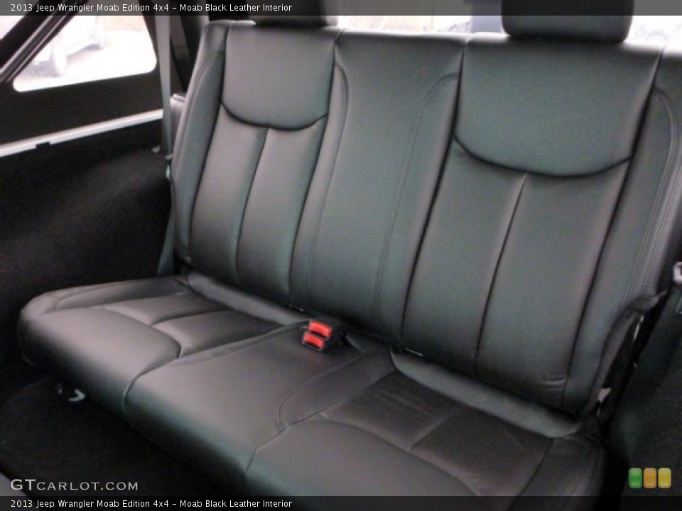 Moab Black Leather Interior Rear Seat for the 2013 Jeep Wrangler Moab Edition 4x4 #76343662