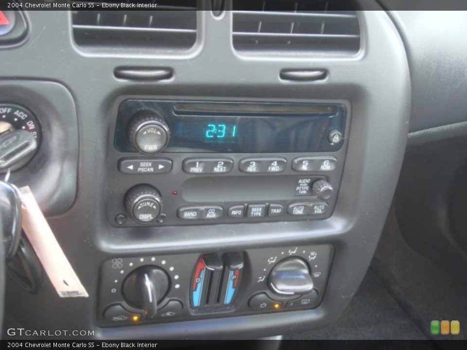 Ebony Black Interior Controls for the 2004 Chevrolet Monte Carlo SS #76343818
