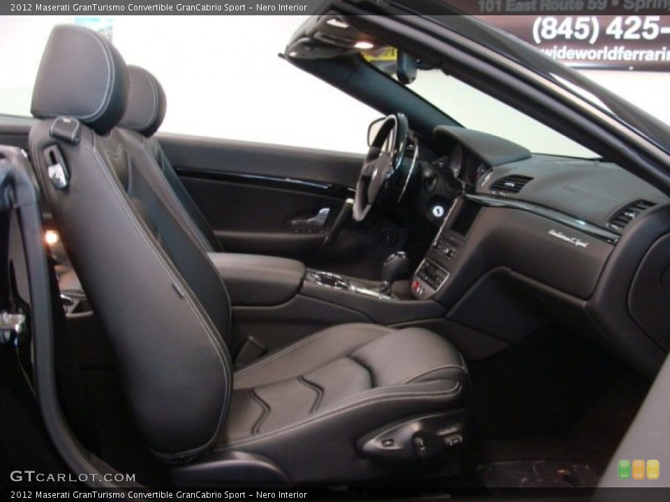 Nero Interior Front Seat for the 2012 Maserati GranTurismo Convertible GranCabrio Sport #76344072