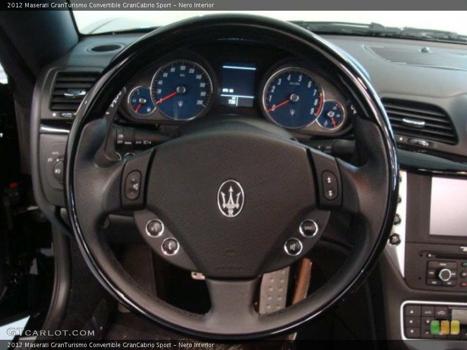 Nero Interior Steering Wheel for the 2012 Maserati GranTurismo Convertible GranCabrio Sport #76344139