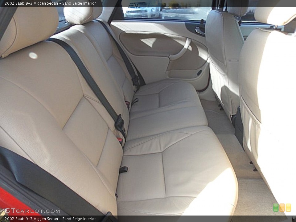 Sand Beige Interior Rear Seat for the 2002 Saab 9-3 Viggen Sedan #76344145