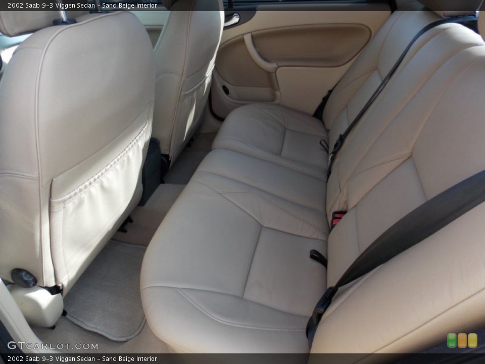 Sand Beige Interior Rear Seat for the 2002 Saab 9-3 Viggen Sedan #76344220