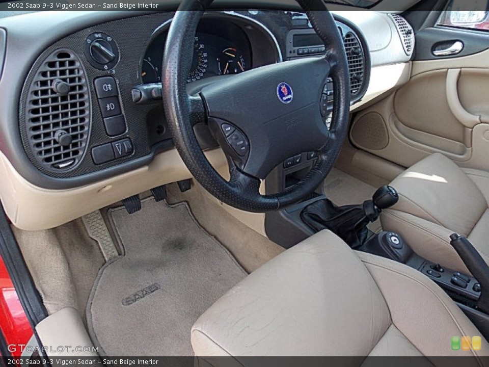 Sand Beige Interior Photo for the 2002 Saab 9-3 Viggen Sedan #76344292