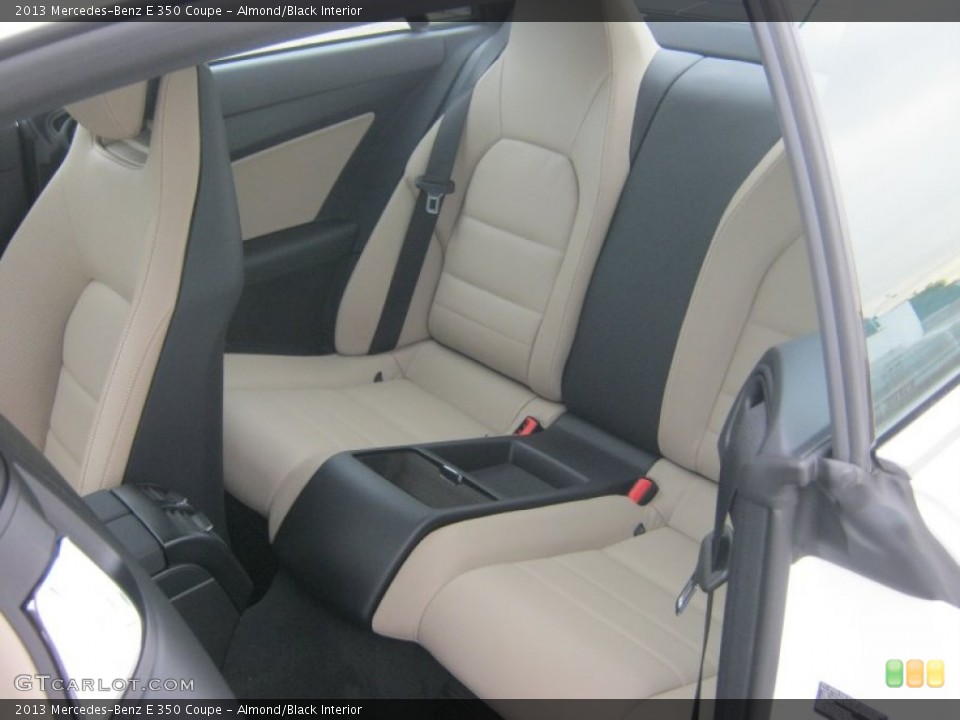 Almond/Black Interior Rear Seat for the 2013 Mercedes-Benz E 350 Coupe #76344316