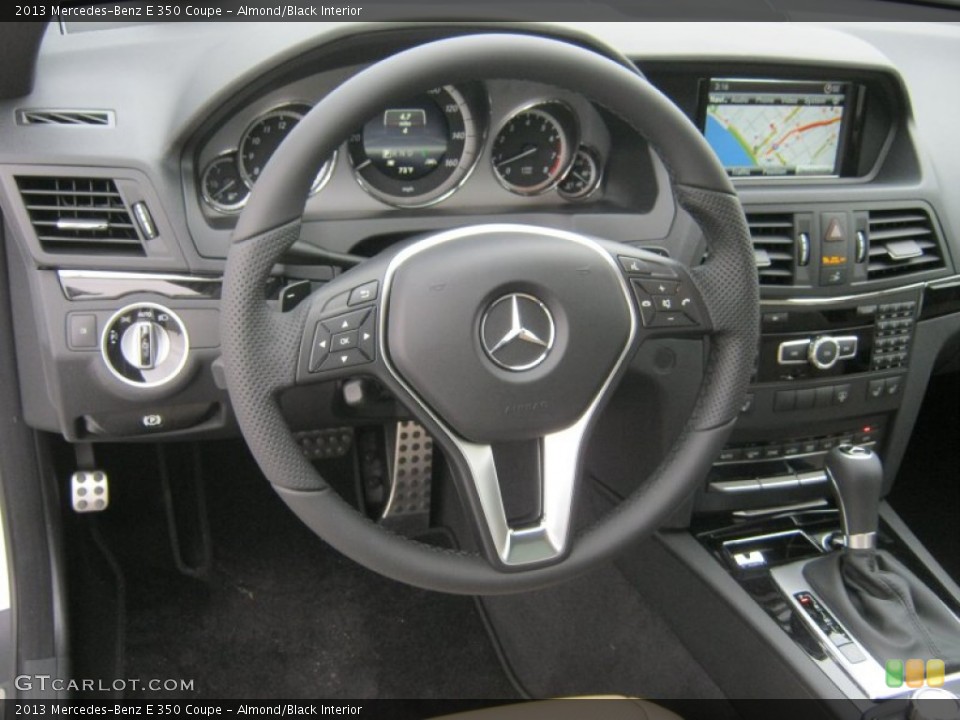 Almond/Black Interior Steering Wheel for the 2013 Mercedes-Benz E 350 Coupe #76344334