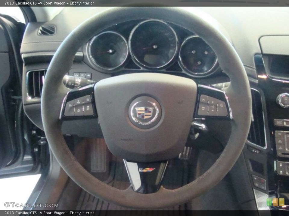 Ebony Interior Steering Wheel for the 2013 Cadillac CTS -V Sport Wagon #76344591
