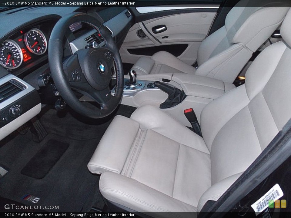Sepang Beige Merino Leather Interior Front Seat for the 2010 BMW M5  #76344784