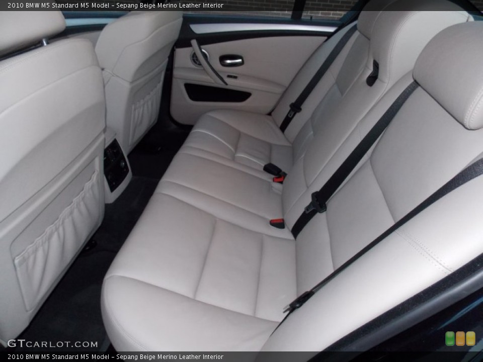Sepang Beige Merino Leather Interior Rear Seat for the 2010 BMW M5  #76344889
