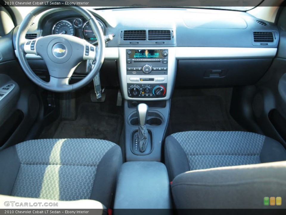 Ebony Interior Dashboard for the 2010 Chevrolet Cobalt LT Sedan #76345816