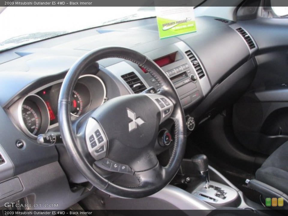 Black Interior Dashboard for the 2009 Mitsubishi Outlander ES 4WD #76346117