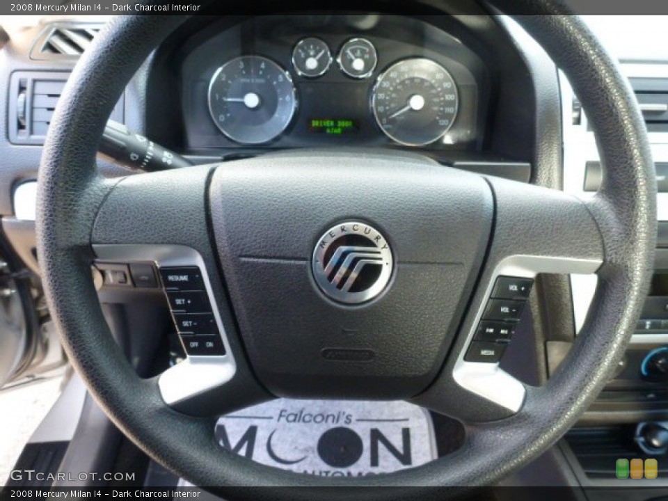 Dark Charcoal Interior Steering Wheel for the 2008 Mercury Milan I4 #76347161
