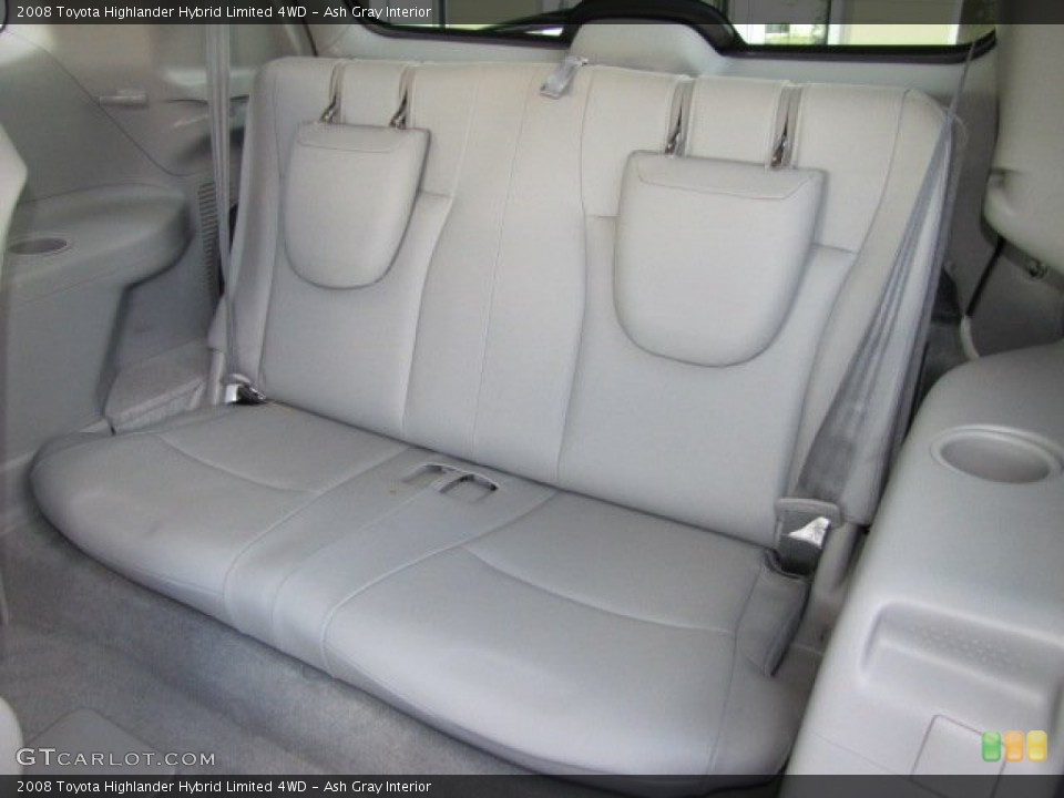 Ash Gray Interior Rear Seat for the 2008 Toyota Highlander Hybrid Limited 4WD #76347535