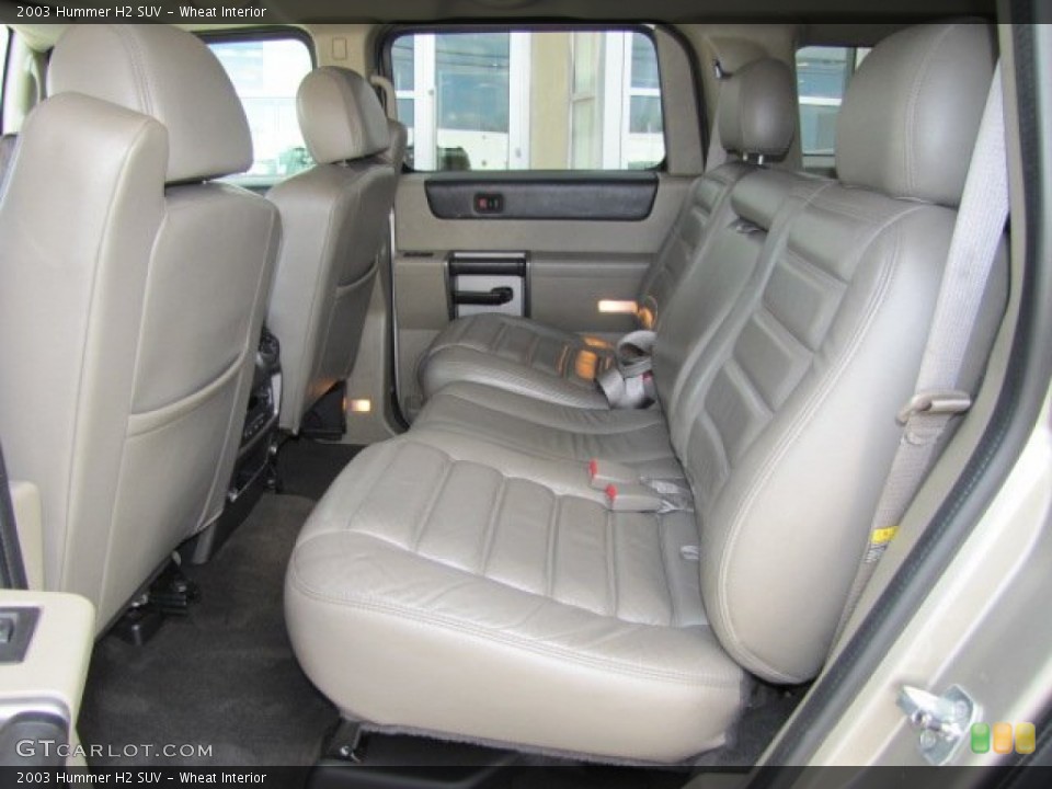 Wheat Interior Rear Seat for the 2003 Hummer H2 SUV #76349160